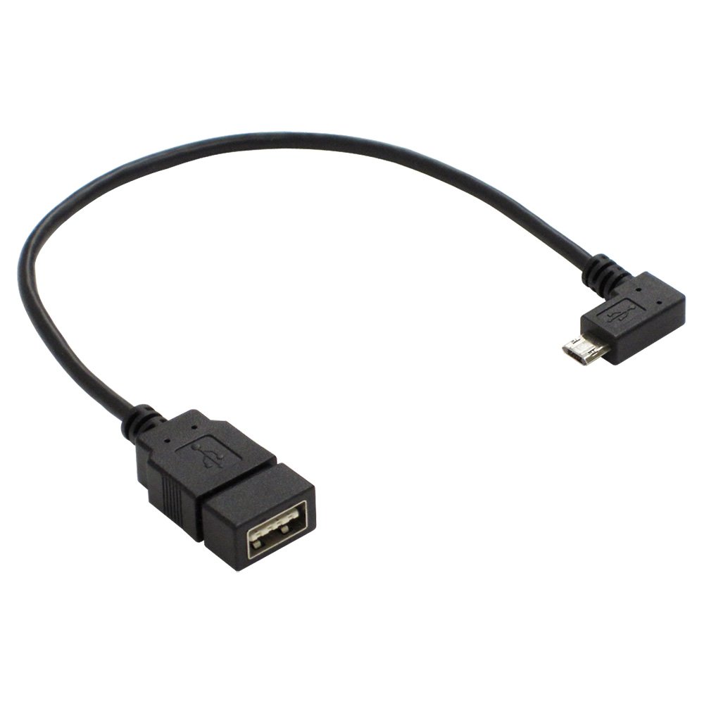 INEX USB Host Cable A to Micro-B L Type Reversible Both Sides USB
